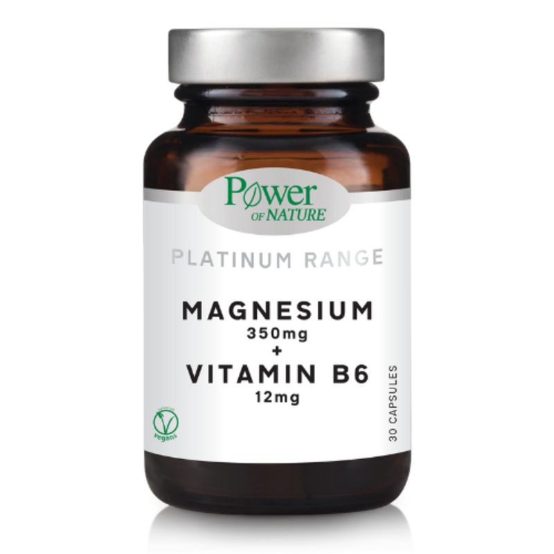 POWER HEALTH - PLATINUM RANGE Magnesium 350mg + Vitamin B6 12mg - 30caps
